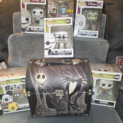 Lot Nightmare Before Christmas Set Ches Boxt  Funko Pops