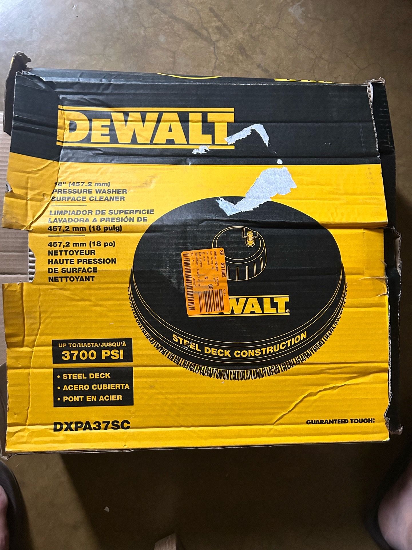 DEWALT Universal 18 in. Surface Cleaner for Cold Water Pressure Washers