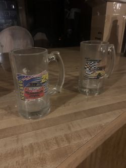Two NASCAR Beer Mugs