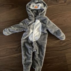 Gray Infant Penguin Costume