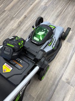 EGO Brushless 56V Lithium ARC Lawnmower with One 56V Battery, Charger, Grass Catcher