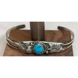 Sterling Silver Southwest Design Child Size Cuff Bangle Bracelet