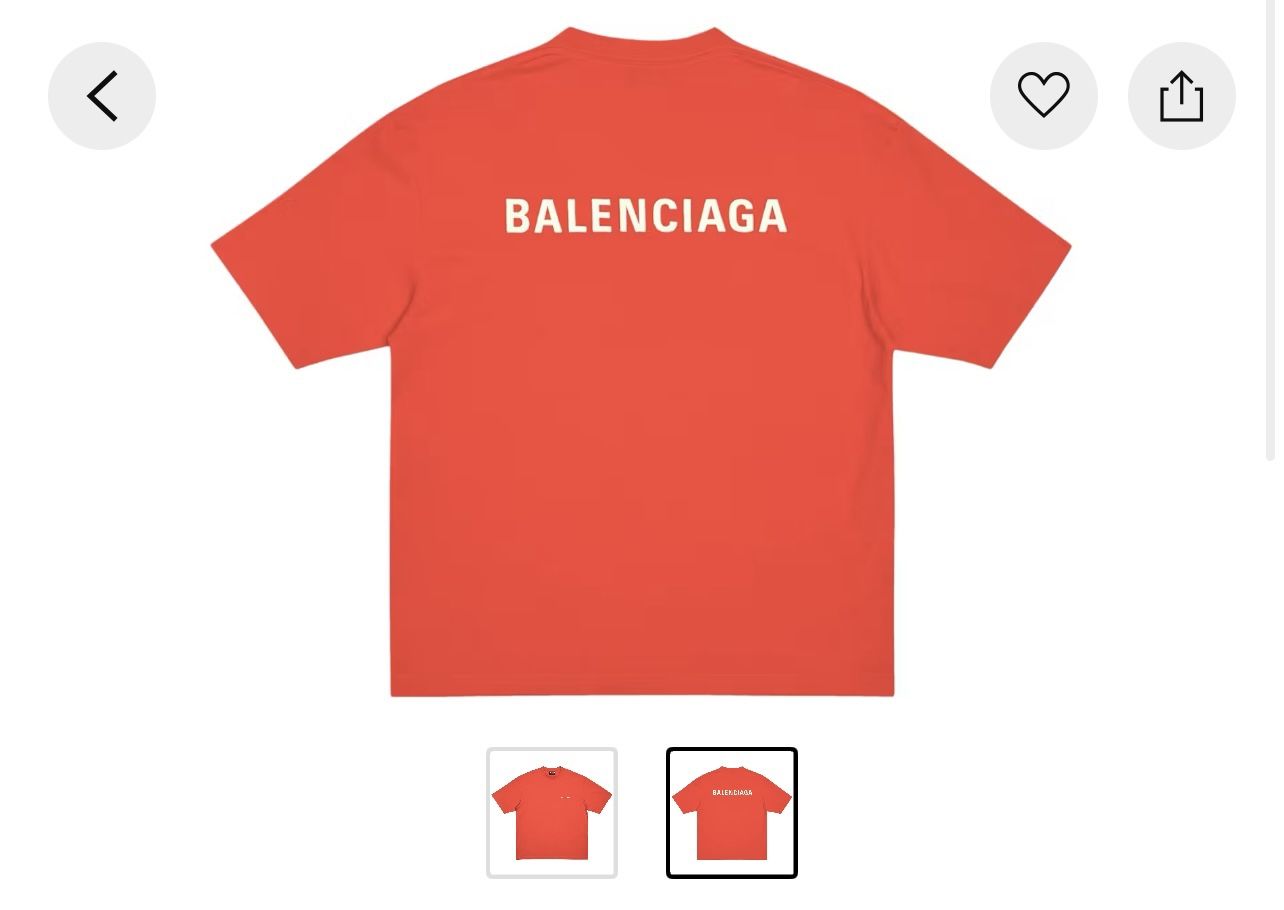 BALENCIAGA SHIRT Unisex Large Vintage Fit T-Shirt