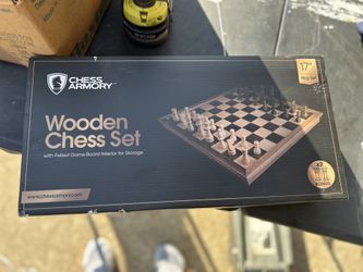 Chess Armory 17" Wooden Chess Set