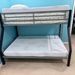 Bunk Bed + Mattresses (Full + Twin)