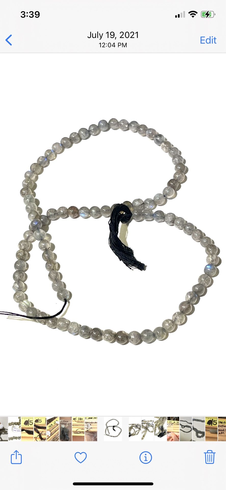 16” Strand Of Fiery Labradorite Beads 