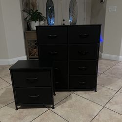 2pc Fabric Cabinet