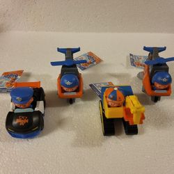 Blippi Toys Mini Vehicules Excavator Set Of 4 Pcs 3 Inch Each