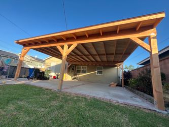 Wood patio cover