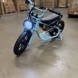 Weeler Electric Mini Bike for Kids, 200W Motor w 2 Speed Settings (10 Mph & 6 Mph), 24V 8Ah Battery for 8 Miles Range, Rear Disc Brake, and 15" Tires,