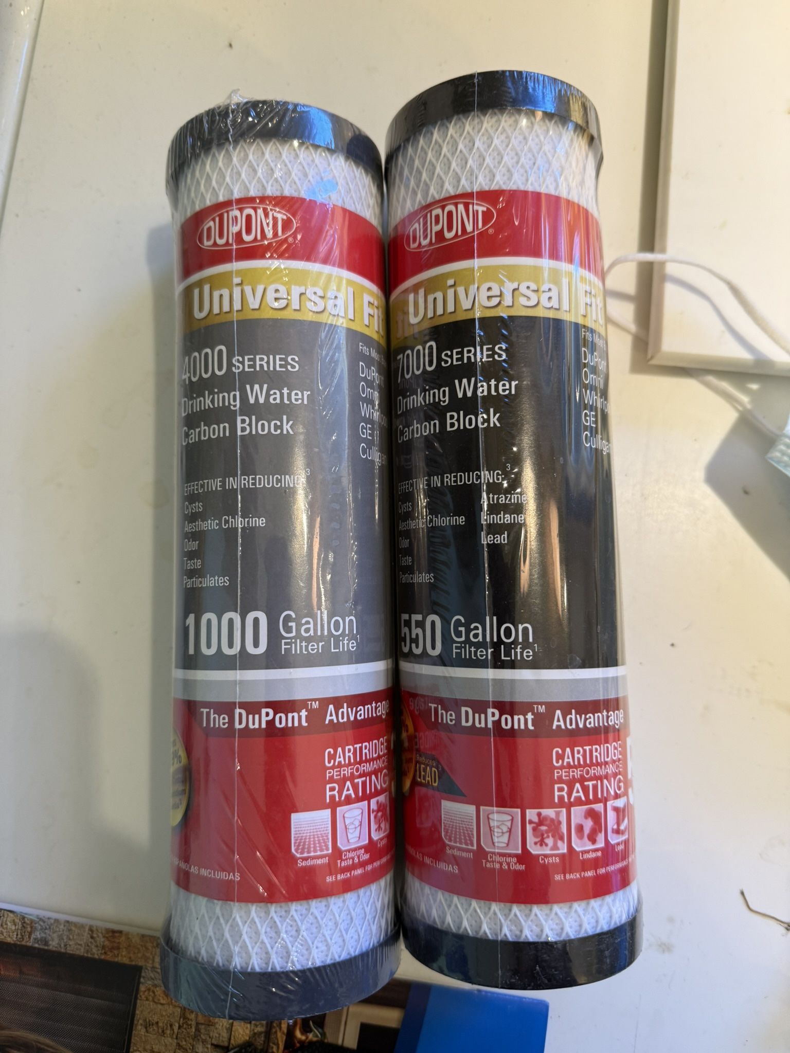 DuPont Universal Water Filter carbon Blocks