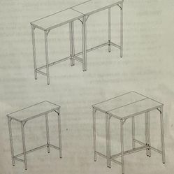Dining / Bar Table with versatile Bar long table  Can be used in 3 ways  