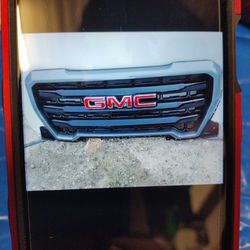 Front Painted Black And Gray GMC Sierra Grill For 2019 To 2022 1500 OEM Part