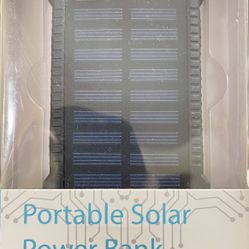 Portable Solar Power Bank.•