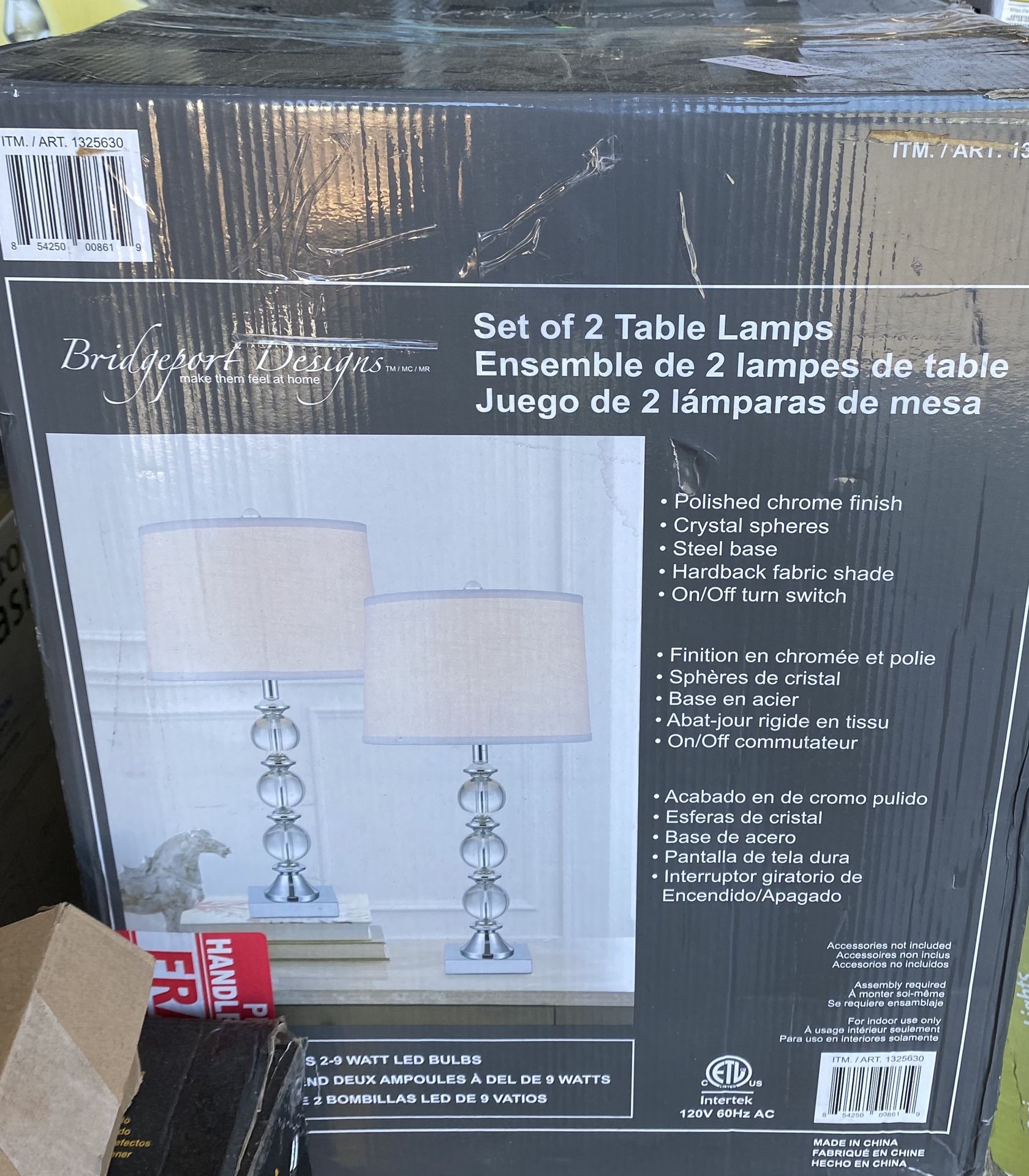 Bridgeport Designs Set Of 2 Crystal Spheres Table Lamps for Sale in Irvine, CA OfferUp