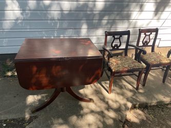 58”  Drop leaf dining table