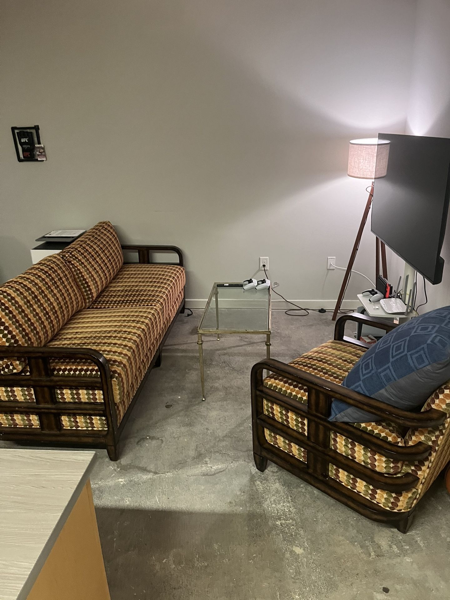Midcentury Sofa Set