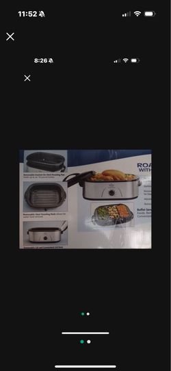 Rival 18 Quart Roaster Oven With Buffet Server. Brand New In Box, Never Been Opened Before