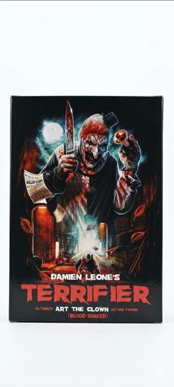 NECA Terrifier Art The Clown, Blood Soaked 7" Action Figure (WAL-MART  EXCLUSIVE)
