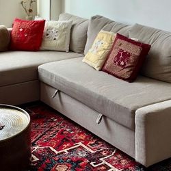 IKEA (FRIHETEN) Sectional Pull Out Couch with Storage