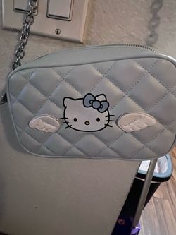Hello Kitty Crossbody Light Blue Quilted Purse By Forever 21.