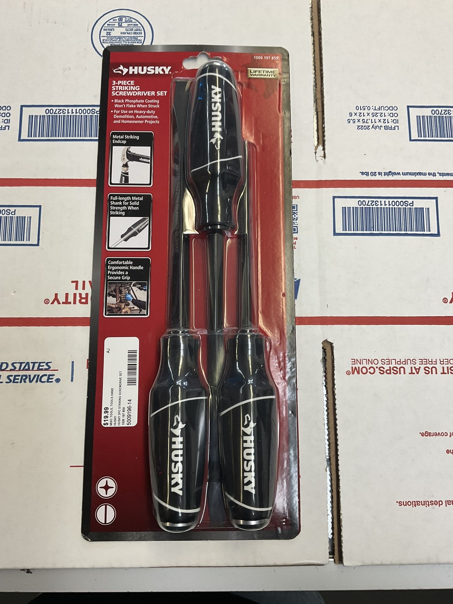 3PC STRIKING SCREWDRIVER SET