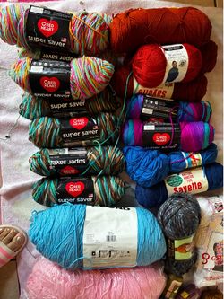 Yarns in different colors.all $50