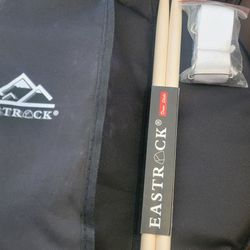 EASTROCK Snare Drum Set 14X5.5 Inches for Student Beginners with Gig Bag, Drumsticks, Stand, Drum Keys, Coated Material Drum Head, Black