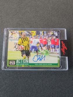 2022 Leaf ProSet 1/3 Erling Haaland Auto Autograph World Cup Soccer Norway