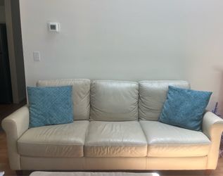 Genuine leather sofa