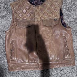FirstMFG Leather Vest