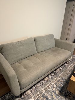 Gray Mid-Century Modern Sofa