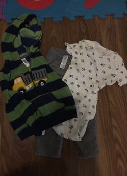 Carters (24m) 3 piece set - onesie, pants and jacket