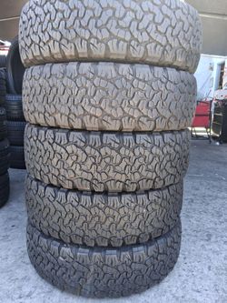 4 used Tires LT245/75r17 bfgoodrich ko2 🤑free Installation and balance ‼️