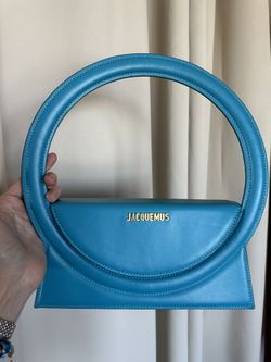Jacquemus le Sac Round Tote Blue Turqoise