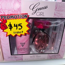 GUESS Girl Eau de Toilette 3 Piece Gift Set - Perfume Spray gift set for woman set de perfumes para mujer regalos para día de la madre