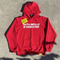 Thats Awful Lot Of Cough Syrup Red Hoodie