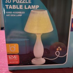 BRAND NEW - 3D PUZZLE LAMP SHADE & LAMP