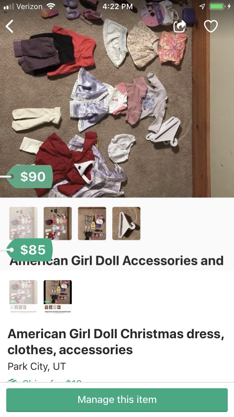 American Girl Doll accessories and clothes