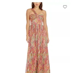 Dress the Population Vibrant One-Shoulder Gown