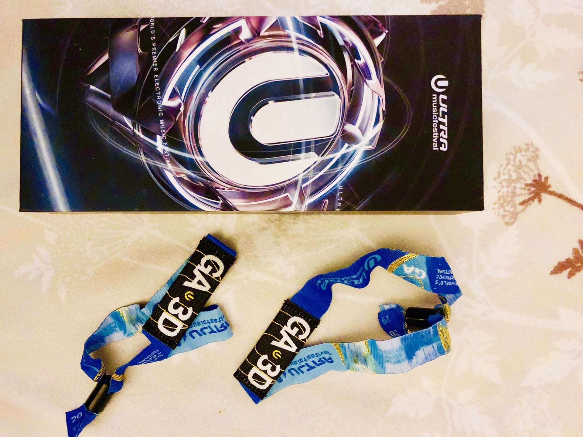 (2) Ultra Music Festival 2019 wristbands SATURDAY & SUNDAY ONLY
