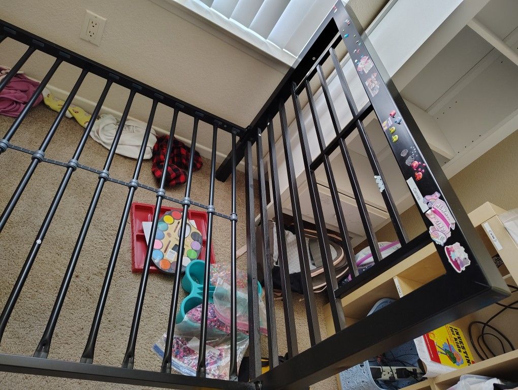 Black Metal, Twin Frame & matching Mattress (x2 if desired)