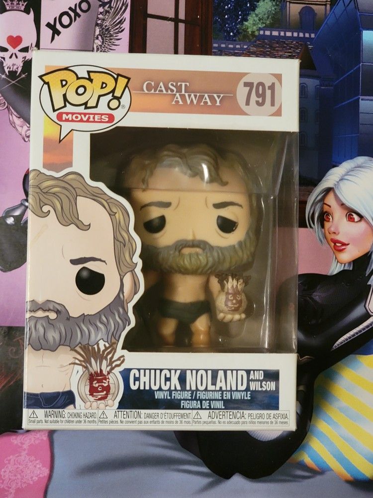Funko Pop! : Chuck  Noland And Wilson #791 (damaged box read description) 🚢🐢🚢