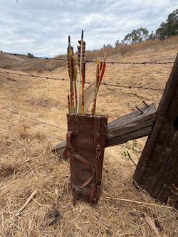 Vintage leather Quiver
