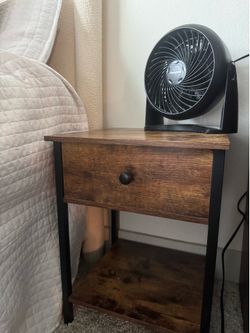 Brown wood night stand