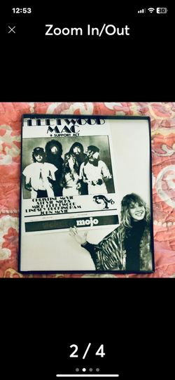 STEVIE NICKS FLEETWOOD MAC 8X10 FRAMED CONCERT PHOTO 1970s 