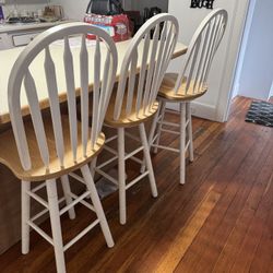 Three Wooden Stools