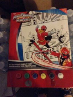 Coloring paint set book