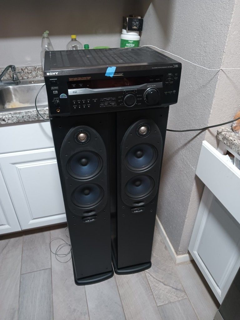 2pc. Polk Audio RT800I-37975 Black Tower Speaker Set