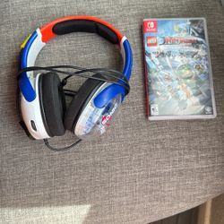 Headphone Of Sonic And A Video Game Of Ninja From Nintendo Switch
